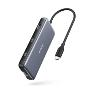 Anker 555 USB-C Hub (8-in-1), with 100W Power Delivery, 4K 60Hz HDMI Port, 10Gbps USB C and 2 A Data Ports, Ethernet microSD SD Card Reader, for MacBook Pro More