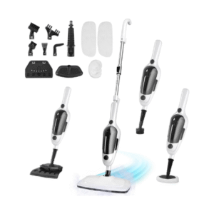 Steam Mop – 11-in-1 Steam Cleaner for Home with 15.2 OZ Water Tank & 23FT Power Cord, Detachable Steam Mops for Floor Cleaning MultiPurpose Steamer for Hardwood, Tile, Furniture with 11 Accessories