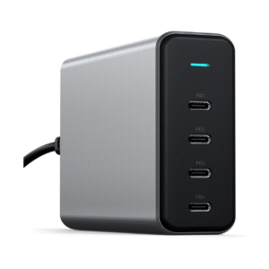Satechi 165W USB C 4-Port GaN Charging Station, 4 USB-C PD, Laptop Charger, for MacBook Air/Pro M4/M3/M2/M1, iPad Air/Pro M4/M3/M2/M1, iPad 11th gen, iPad mini, iPhone 16, Galaxy S25, Windows
