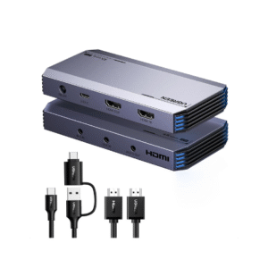 UGREEN 4K@60Hz Capture Card, Ultra HD HDMI Video Capture Card 1080P@240Hz USB 3.0 Ultra-Low Latency with VRR and HDR for Streaming, Gaming, Recording Compatible with iPad, Switch 2, PS5, Xbox, PC, Mac