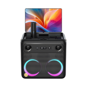 Ikarao Smart Karaoke Machine for Adults – with Lyrics Display, 64GB Karaoke Tablet, 2 Wireless Mics, Professional Karaoke System, 300W Peak Power, 4 DJ Lights, Karaoke Speaker for Any Occasion