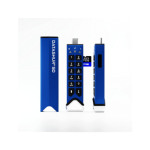 iStorage DatAshur SD 256GB Encrypted USB Flash Drive with Removable iStorage MicroSD Cards Password Protected Secure Collaboration FIPS Compliant