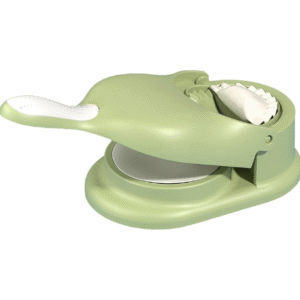 2 in 1 Dumpling Maker, Baking Pastry Pressing Dumpling Skin Wrapper Mould, Manual Dough Press Maker, for Empanada, Ravioli, Pierogi, Hand Pie Pot Stickers, Jamaican Beef Patties(Green)