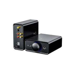 FiiO K5 Pro Headphone Amps Portable Desktop DAC and Amplifier 768K/32Bit and Native DSD512 for Home/PC 6.35mm Headphone Out/RCA Line-Out/Coaxial/Optical Inputs