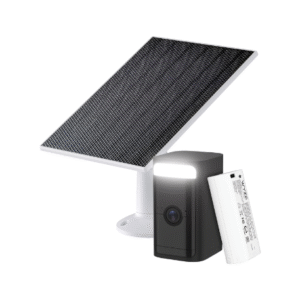 WYZE 2K HDR Rechargeable Battery Outdoor/Indoor Security Camera, Color Night Vision, Integrated Spotlight & Siren, Wire Free, 2-Way Audio Solar Panel – Continuous Power with 2.5W 5V Charging